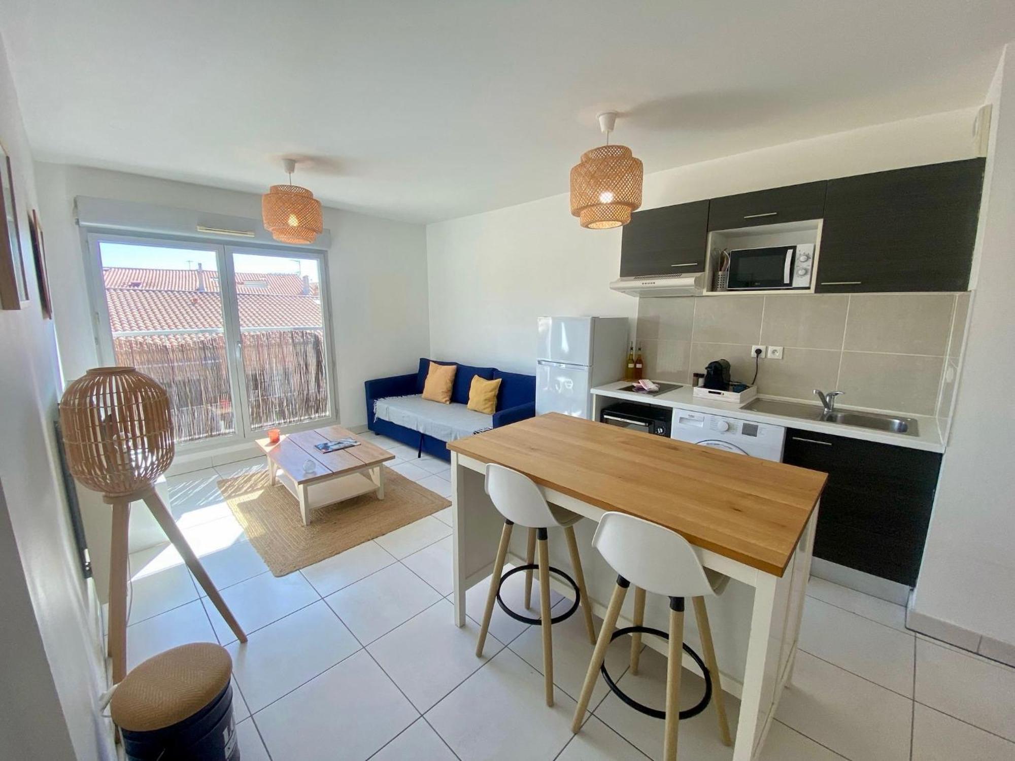 "Loulou" T1 Moderne Et Lumineux, Centre Ville, Wifi, Parking Sète Eksteriør bilde